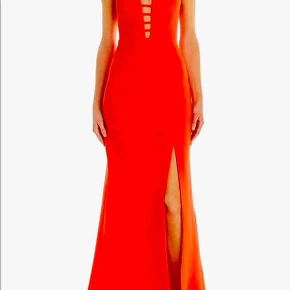 BCBGMAXAZRIA ORANGE GOWN