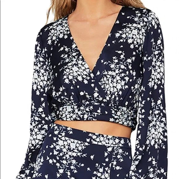 Floral Wrap Shirt