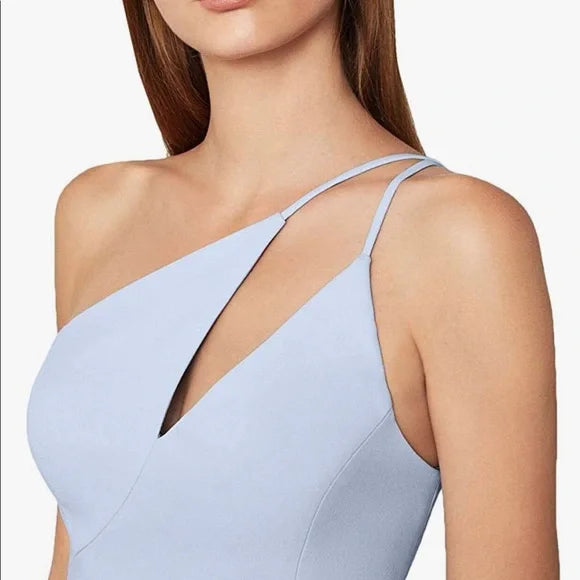 Blue one shoulder dress BCBGMaxAzria