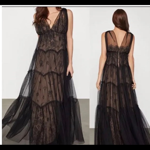 Black Tulle Gown