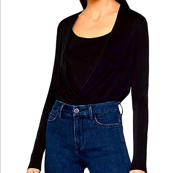 Layered Ribbed Bodysuit NWT BCBGMaxAzria