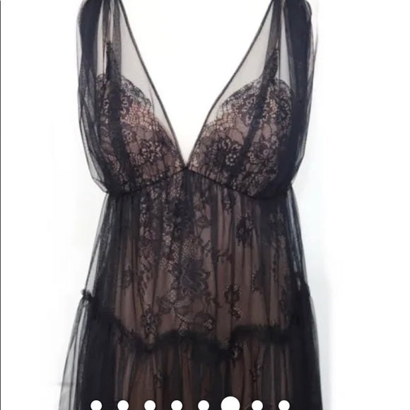 Black Tulle Gown