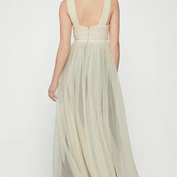 BCBGMAXAZRIA Cress-Cross Front Evening Formal Jumpsuit NWT