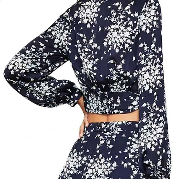 Floral Wrap Shirt