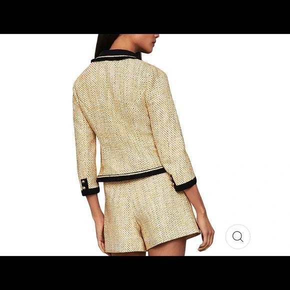TWEED METALLIC BLAZER  NWT BCBGMaxAzria