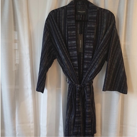 BCBG Womens Navy Topper Midi Office Jacket Blazer
